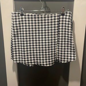 Shein checkered mini skirt